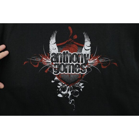 Vintage Y2K Mens Size Large Faded Rock Music Band Anthony Gomes T-Shirt Black - Picture 4 of 13